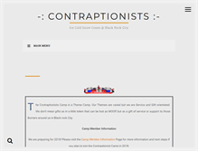 Tablet Screenshot of contraptionists.com